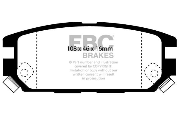 EBC DP5987NDX Brake Pad Set, disc brake DP5987NDX