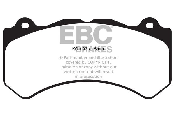 EBC DP61853 Brake Pad Set, disc brake DP61853