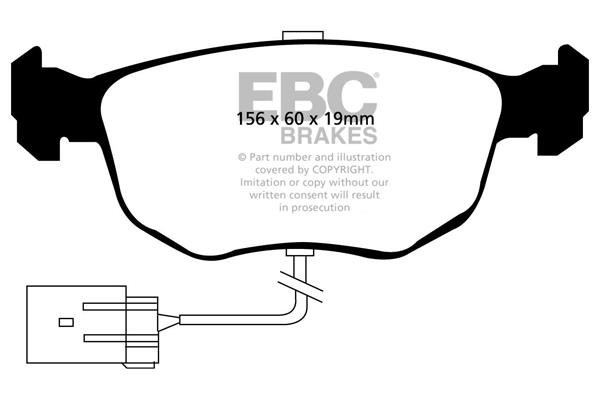 EBC DP3956C Brake Pad Set, disc brake DP3956C