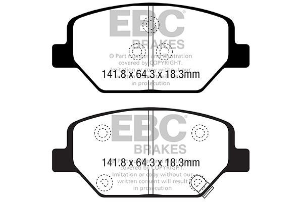 EBC DP22351 Brake Pad Set, disc brake DP22351