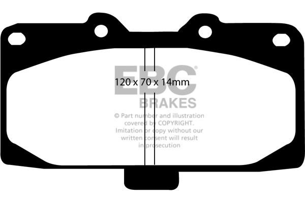 EBC DP41200R Brake Pad Set, disc brake DP41200R