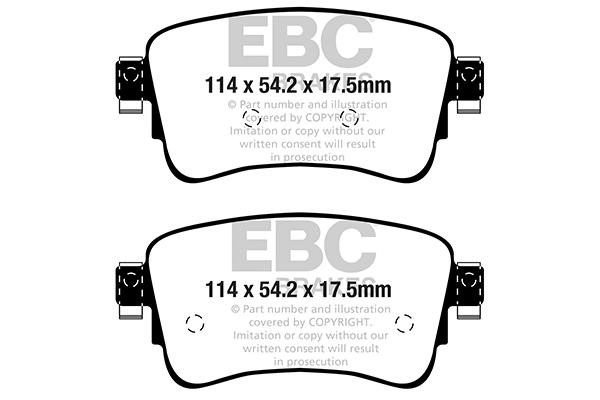 EBC DPX2345 Brake Pad Set, disc brake DPX2345