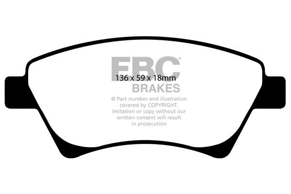 EBC DP21468 Brake Pad Set, disc brake DP21468