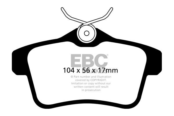 EBC DP42053R Brake Pad Set, disc brake DP42053R