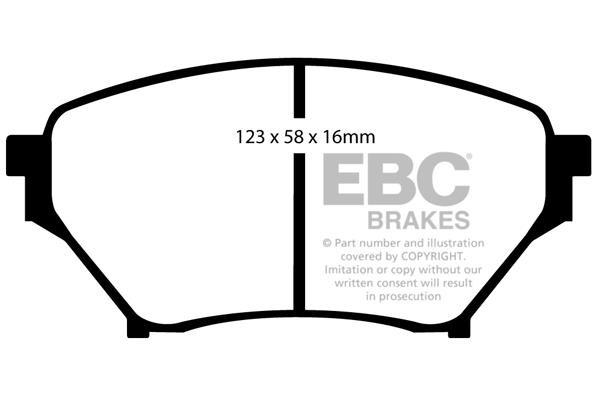 EBC DP51452NDX Brake Pad Set, disc brake DP51452NDX