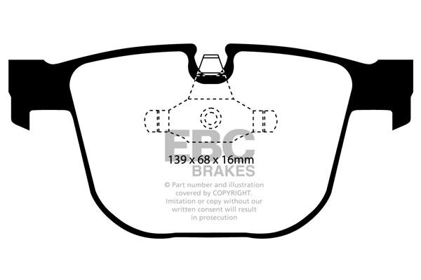 EBC DP41451R Brake Pad Set, disc brake DP41451R