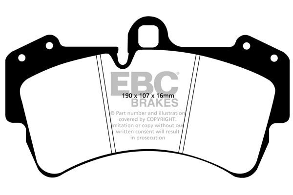 Brake pad Audi Q7: DP41473R EBC Brake pad set