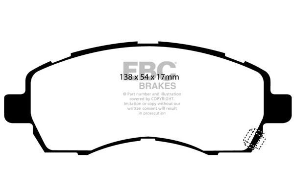 EBC DP21138 Brake Pad Set, disc brake DP21138