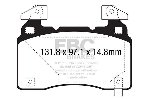 EBC DP53028NDX Brake Pad Set, disc brake DP53028NDX