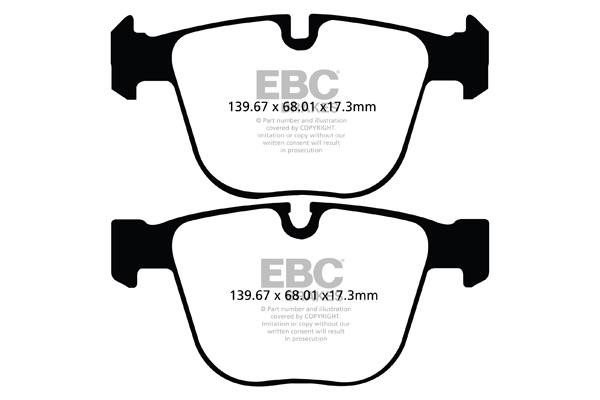 EBC DP42020R Brake Pad Set, disc brake DP42020R