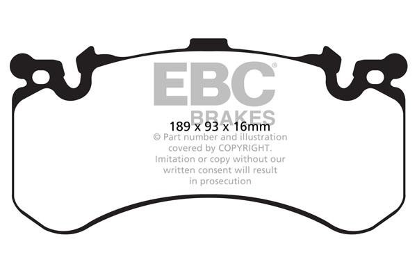 EBC DP92158 Brake Pad Set, disc brake DP92158
