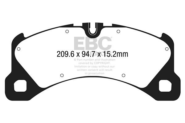 EBC DP42203R Brake Pad Set, disc brake DP42203R