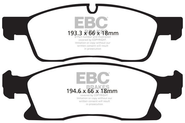 EBC DP61871 Brake Pad Set, disc brake DP61871