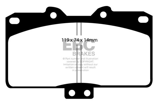 EBC DP41097R Brake Pad Set, disc brake DP41097R