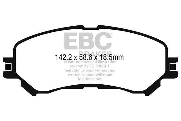 EBC DP42272R Brake Pad Set, disc brake DP42272R