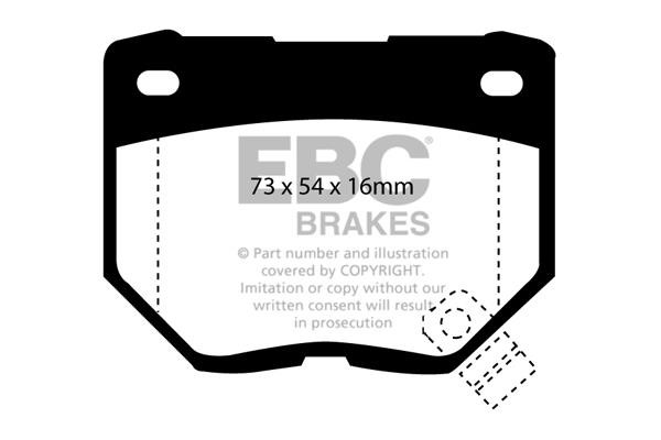 EBC DP9826 Brake Pad Set, disc brake DP9826