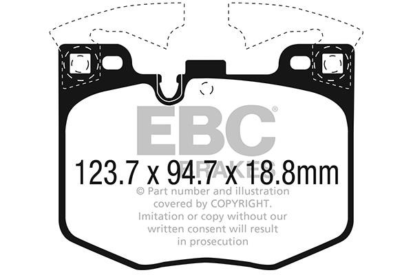 EBC DP32302C Brake Pad Set, disc brake DP32302C