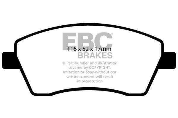 EBC DP41485R Brake Pad Set, disc brake DP41485R