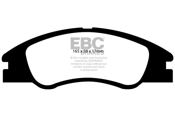 Brake pad kit KIA Spectra (Kia Spectra): DP21568 EBC Brake pad set