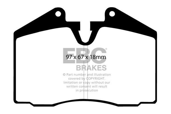 EBC DP8612RP1 Brake Pad Set, disc brake DP8612RP1