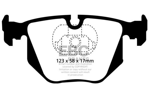 Brake pad BMW Z8: DP31118C EBC Brake pad set