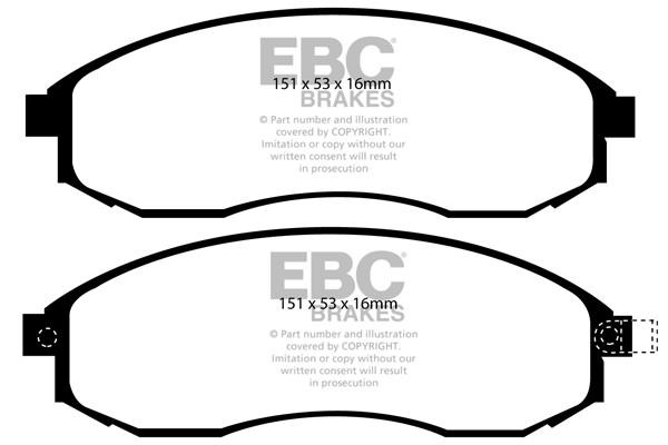 EBC DP61489 Brake Pad Set, disc brake DP61489