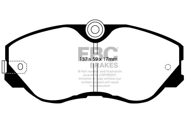 EBC DP2736 Brake Pad Set, disc brake DP2736