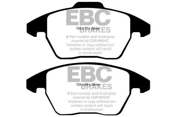 EBC DP42052R Brake Pad Set, disc brake DP42052R