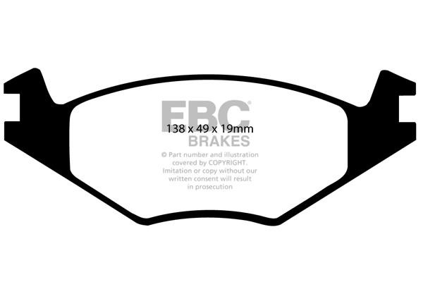 EBC DP2517/2 Brake Pad Set, disc brake DP25172