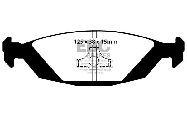 Brake pad Saab 90: DP2635 EBC Brake pad set