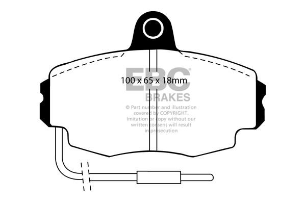 EBC DP4426R Brake Pad Set, disc brake DP4426R