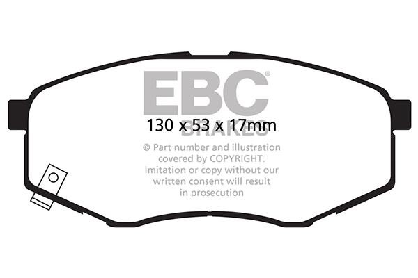 EBC DP21866 Brake Pad Set, disc brake DP21866