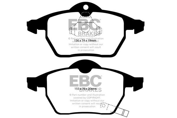 EBC DP41443R Brake Pad Set, disc brake DP41443R