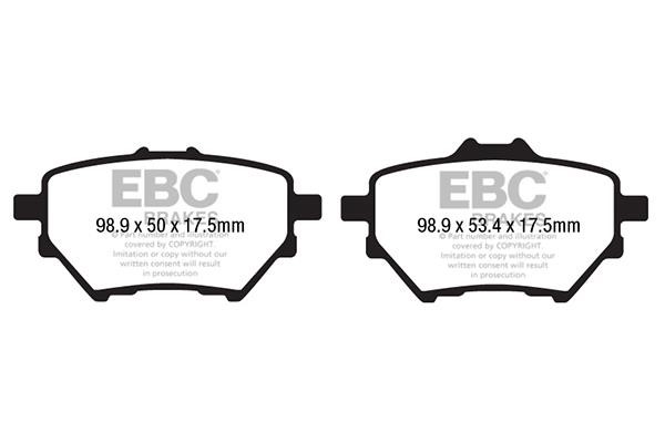 EBC DP22196 Brake Pad Set, disc brake DP22196