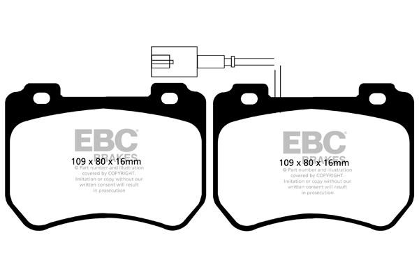 EBC DP22074 Brake Pad Set, disc brake DP22074