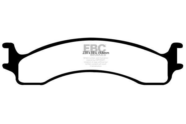 EBC DP61307 Brake Pad Set, disc brake DP61307