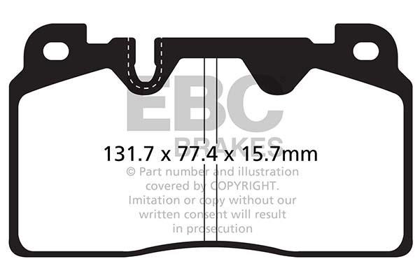 EBC DP32168C Brake Pad Set, disc brake DP32168C