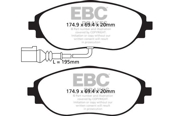 EBC DP52127NDX Brake Pad Set, disc brake DP52127NDX
