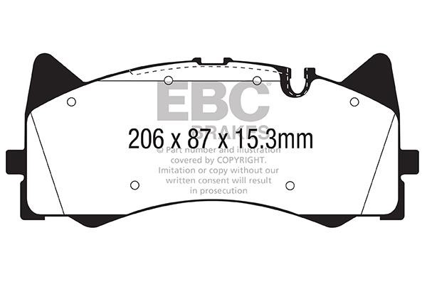 EBC DP42298R Brake Pad Set, disc brake DP42298R