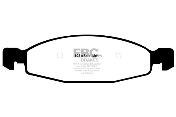 EBC DP41312R Brake Pad Set, disc brake DP41312R