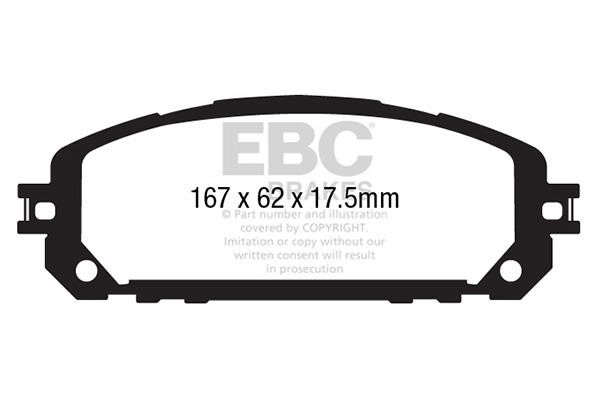 EBC DP43030R Brake Pad Set, disc brake DP43030R