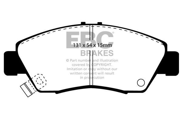 EBC DP4890R Brake Pad Set, disc brake DP4890R