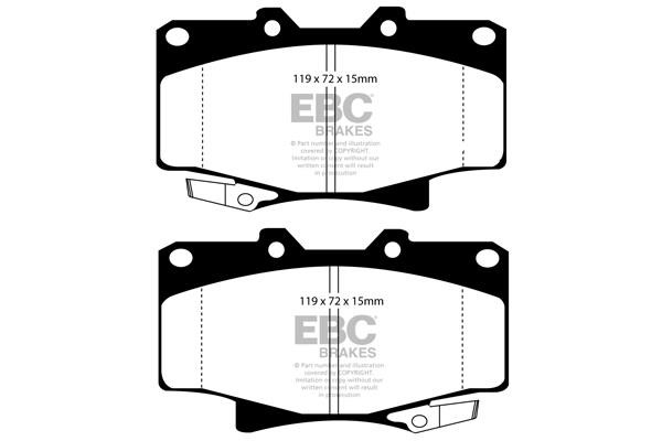 EBC DP6992 Brake Pad Set, disc brake DP6992