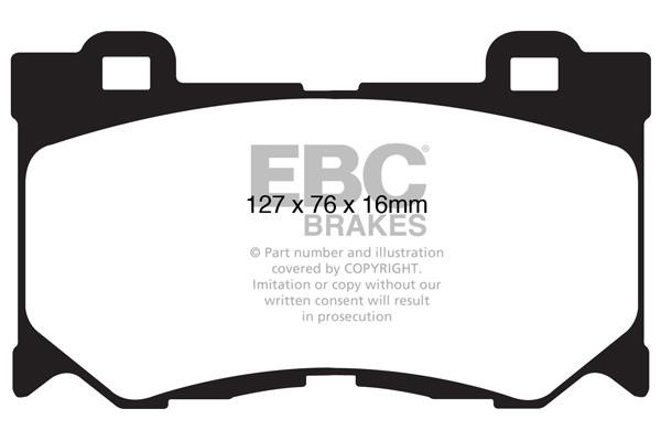 EBC DP51823NDX Brake Pad Set, disc brake DP51823NDX