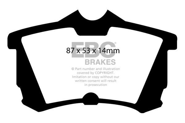 EBC DP51216NDX Brake Pad Set, disc brake DP51216NDX
