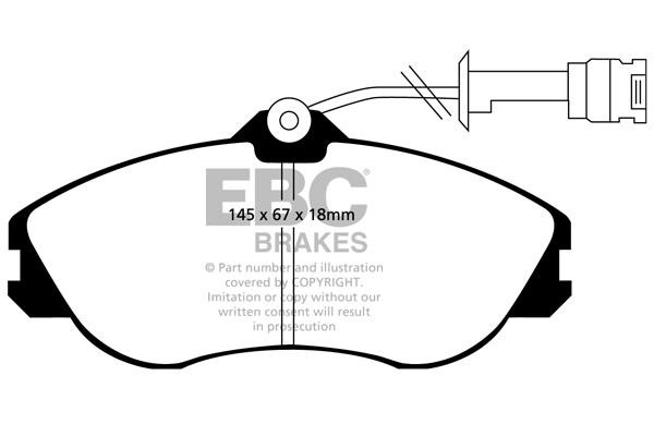EBC DP4711R Brake Pad Set, disc brake DP4711R