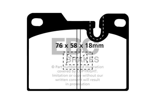 EBC DP2346 Brake Pad Set, disc brake DP2346