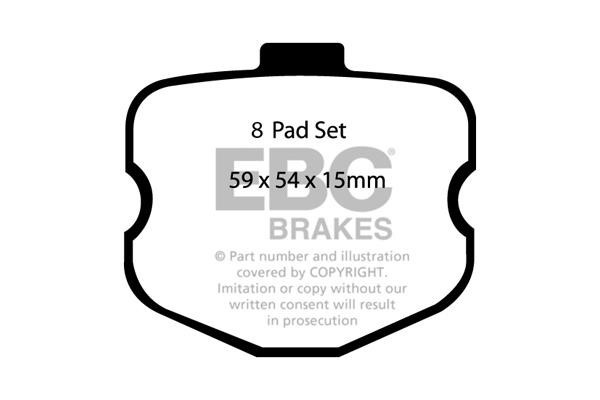 EBC DP31771/2C Brake Pad Set, disc brake DP317712C