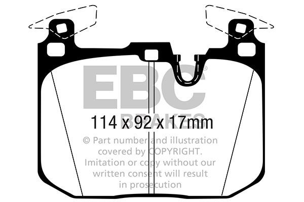 EBC DP52360NDX Brake Pad Set, disc brake DP52360NDX