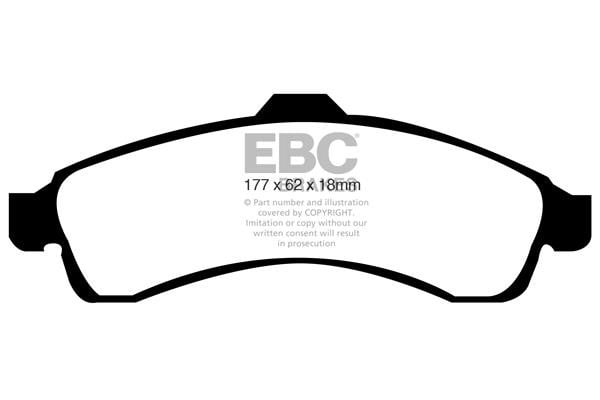 EBC DP41618R Brake Pad Set, disc brake DP41618R